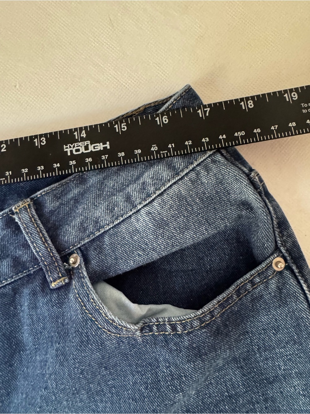 Y2K Grunge Retro Streetwear Baggy Wide Leg Denim Jean Pants XXL - Picture 11 of 16